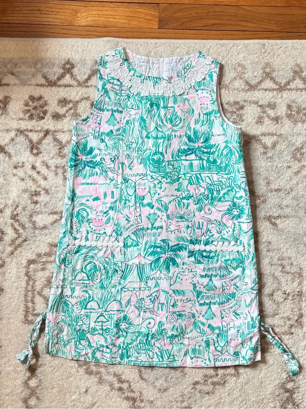Lilly Pulitzer Little Lilly Girls Classic Shift Dress Bright Colorful Camelflage